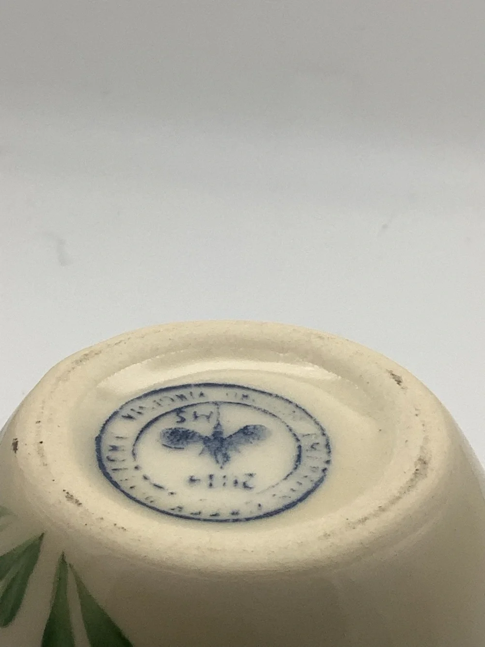 Emerson Creek Pottery Hand Painted Red Poppy Flower Design Vase